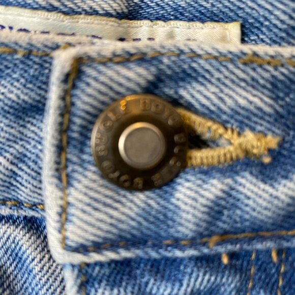 Bugle Boy Women's Jeans 8 Short  High-Waisted Light Blue Denim 100% Cotton - Picture 7 of 10